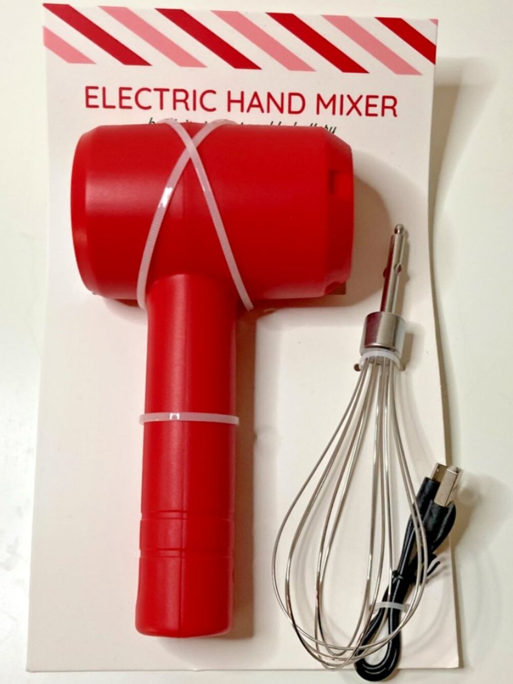 VIVITAR Portable Electric Mini Wisk Hand Mixer Dorm Room Ready USB Rechargeable